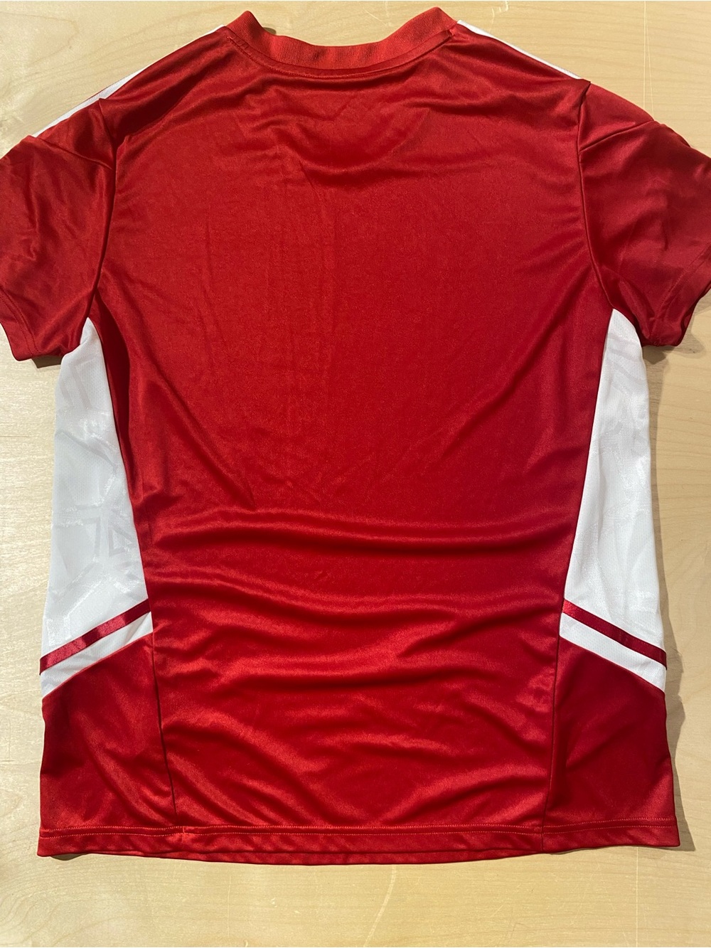adidas Red and White Performance Soccer Jersey Large (SM) - Picture 8 of 10